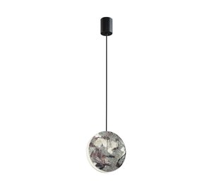 LED-riippuvalaisin Anais, vihreä, Ø 17,5 cm, tekokivi