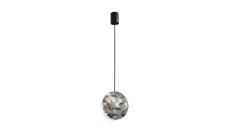 LED-riippuvalaisin Anais, vihreä, Ø 17,5 cm, tekokivi