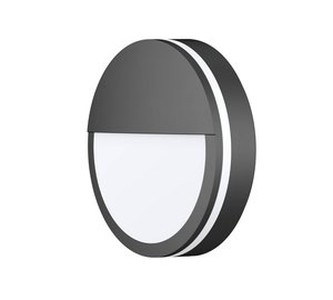 LED-ulkoseinävalaisin CMD 9085, antrasiitti, Ø 25 cm, linssi