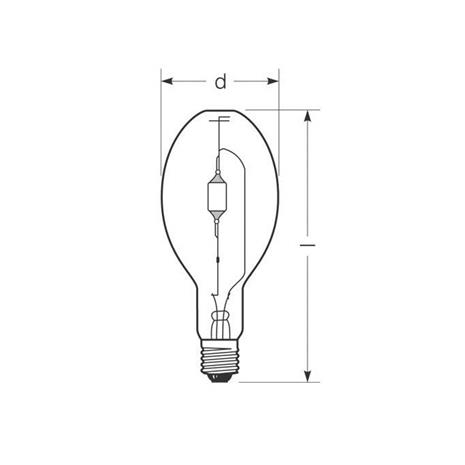 RADIUM monimetallilamppu E40 1000W HRI-E NSC/C kirkas