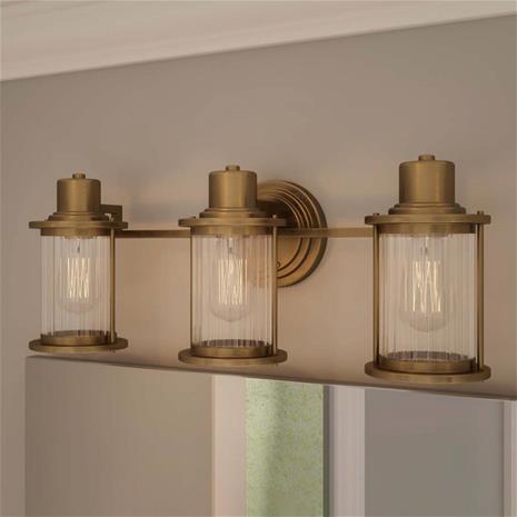 Elstead Lighting Riggs seinävalaisin (Messinki) – kuva 6/8