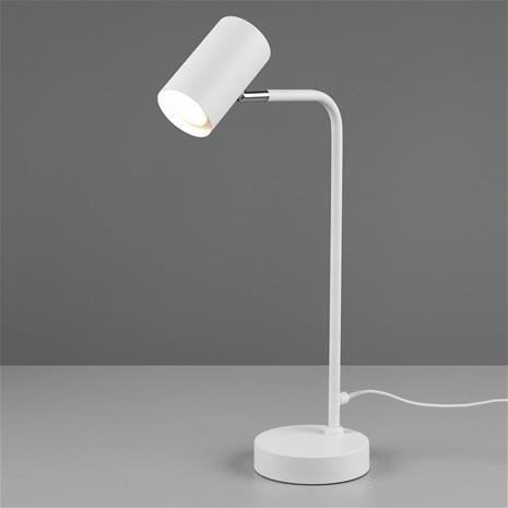 Trio Lighting Pöytävalaisin Marley, matta valkoinen