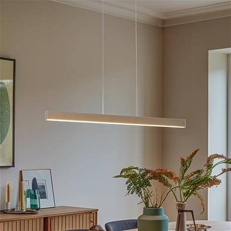 LED-riippuvalaisin Broll, kermanvalkoinen
