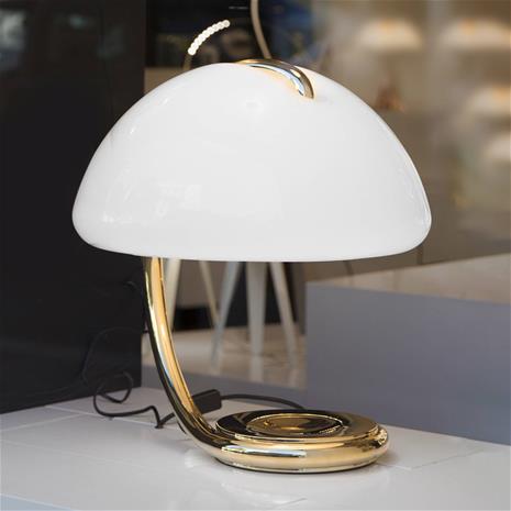Martinelli Luce Serpente -pöytävalaisin, kulta