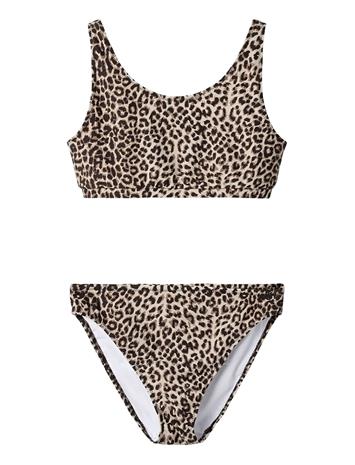 name it Nkfzanimal Bikini - Brown - 146-152