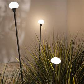 Karman LED-maapiikkivalo MINUIT, korkeus 160 cm, musta, IP65