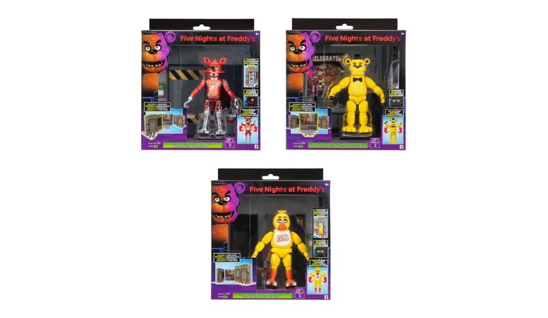 Five Nights at Freddys Core figuurisetti (lajitelma) – kuva 1/1
