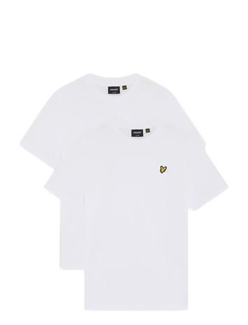 Lyle & Scott 2-Pack Plain T-Shirt - White - 170-176