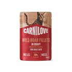 Carnilove Cat Pouch Gravy rich in Wild Boar enriched with Chamomile 85g