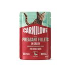 Carnilove Cat Pouch Gravy rich in Pheasant enriched with Raspberry Leaves 85g