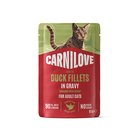 Carnilove Cat Pouch Gravy rich in Duck enriched with Catnip 85g
