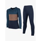 Lindberg Bamboo Merino Aluskerrasto, Blue/Navy, 160