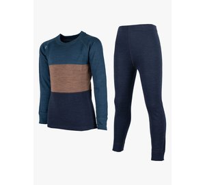Lindberg Bamboo Merino Aluskerrasto, Blue/Navy, 160