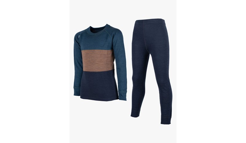 Lindberg Bamboo Merino Aluskerrasto, Blue/Navy, 160