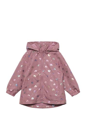 name it Nmfmaxi Jacket Li Foil Aop - Pink - 116