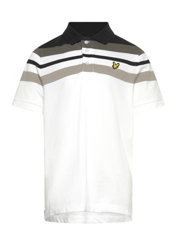 Lyle & Scott Engineered Stripe Polo Shirt - Blue - 152-158