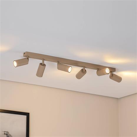 Link-kattovalaisin, beige, pituus 90 cm, 6 valoa. – kuva 2/2