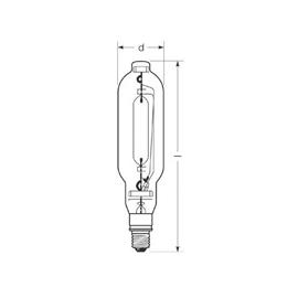 RADIUM monimetallilamppu E40 2000W HRI-T NSC kirkas