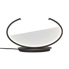 LED-pöytälamppu Adele, korkeus 22 cm, musta, metalli