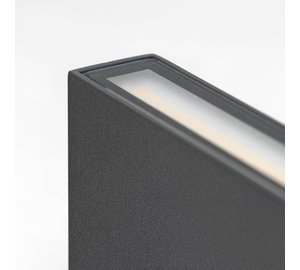 LED-ulkoseinälamppu CMD 9060, 11 cm, antrasiitti, IP54, ylös/alasvalo