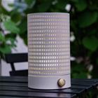 Dyberg Larsen LED-akku-pöytälamppu Mesh, valkoinen, korkeus 20 cm