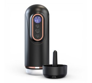 Teazers DEEP CONTROL â€“ Telescopic Masturbator (Black)