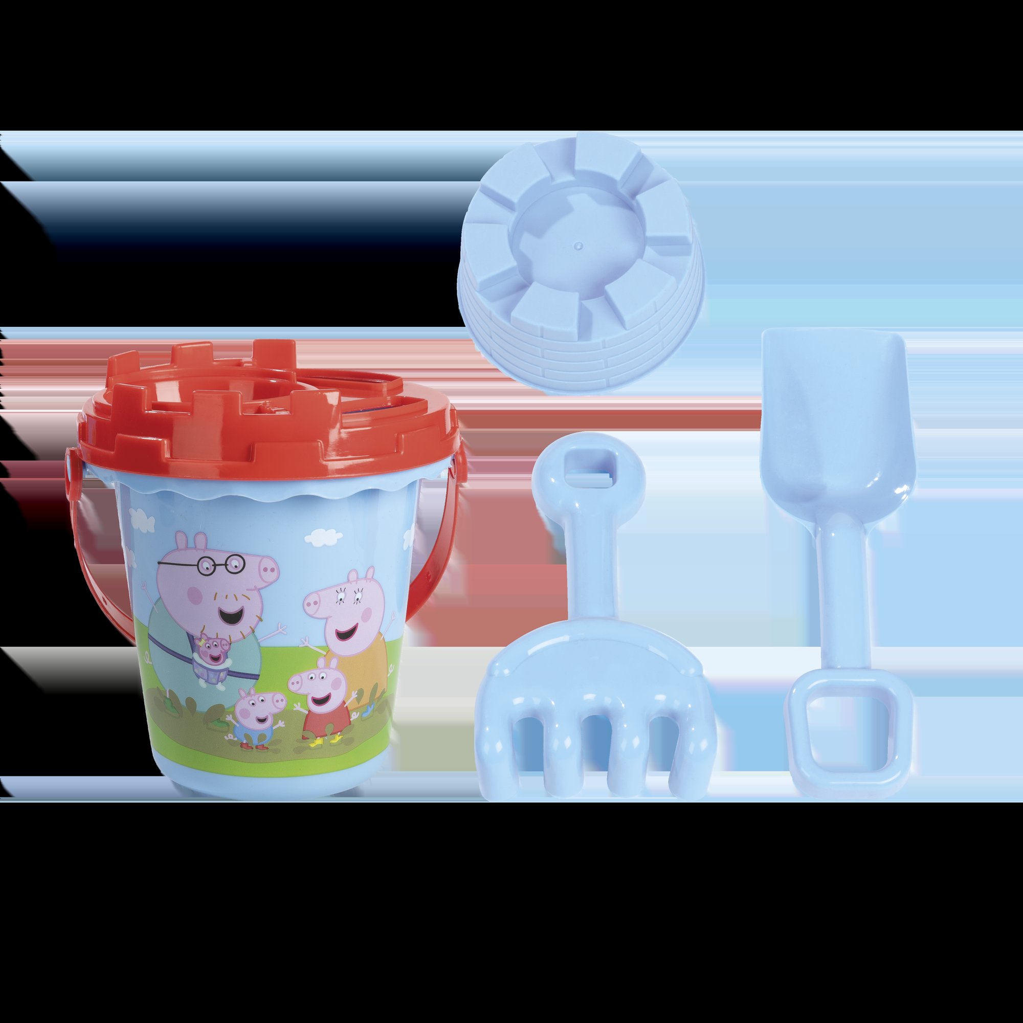 Moxy - Peppa Beach Bucket Blue, 5pcs (168501)