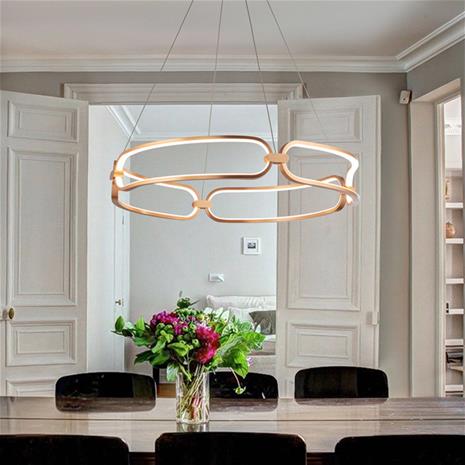 LED-riippuvalaisin Colette, ruusukulta