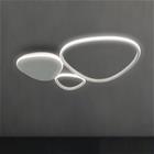 LED-kattovalaisin Helix, hopeanvärinen, pituus 62 cm, metalli