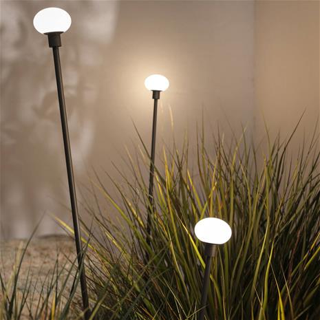 Karman LED-maapiikkivalo MINUIT, korkeus 210 cm, musta, IP65