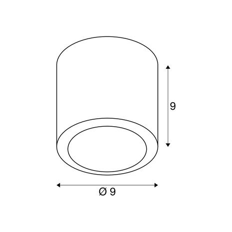 SLV - Oculus Kattovalaisin Brass