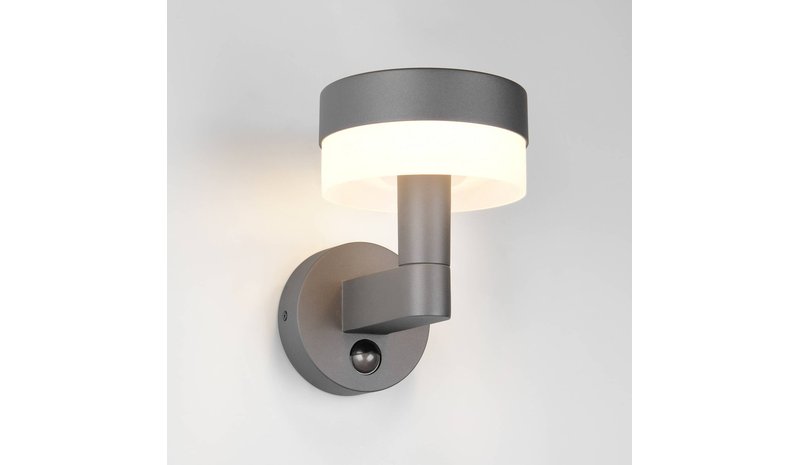 LED-ulkoseinälamppu Mackenzie Sensor antrasiitti, alumiinivalettu