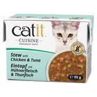 24x95g Cuisine lihapata kana ja tonnikala Catit kissan märkäruoka