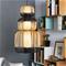 Forestier Bamboo -riippuvalaisin, musta, 3-lamp. – kuva 5