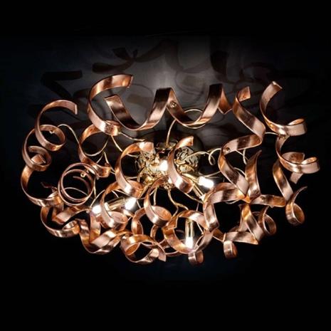 Viehättävä kattovalaisin Copper, kupari