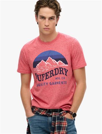 Superdry Cl Great Outdoors Relaxed Tee - Blue - XXL