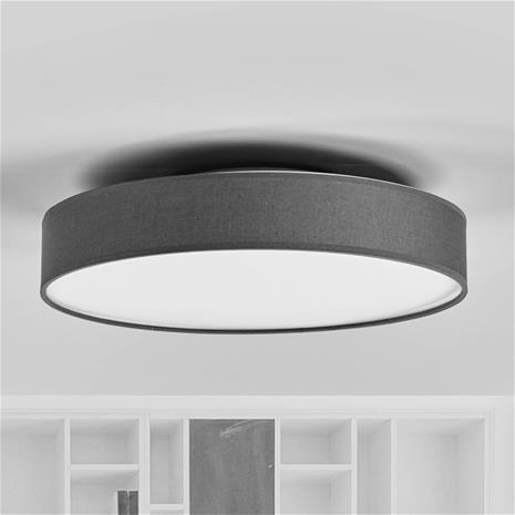 LED-kangaskattolamppu Saira, 40 cm, harmaa