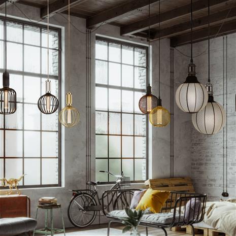 Globe LED-lamppu, musta, E27, 3,5 W, 1 800K, himmennettävä – kuva 2/2