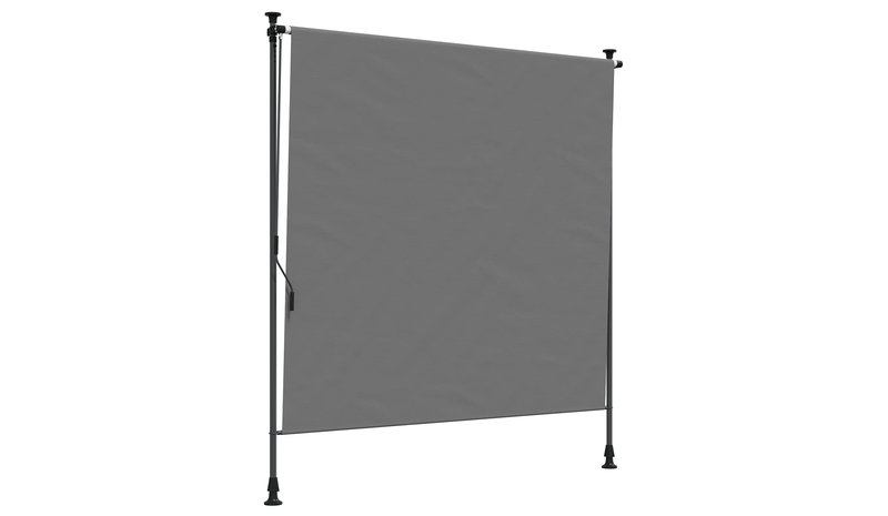 vidaXL Ulkorullaverho Vaaleanharmaa 120 x 270 cm – kuva 1/3