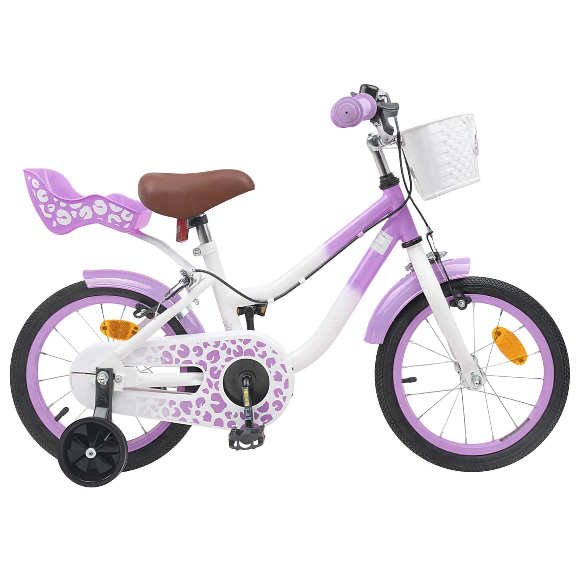 vidaXL Lastenpyörä 12 Tuumaa 2-4-vuotiaille Violetti