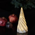 LED-koristefiguuri Vilma, valkoinen/kultainen, korkeus 19 cm, lasi, paristo