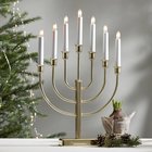 Kristina-kynttelikkö, korkeus 47 cm, E10 LED, 7-lamppuinen, metalli, Jouluvalot