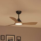 Philips LED-tuuletin Olas, halkaisija 106 cm, ruskea/musta, CCT