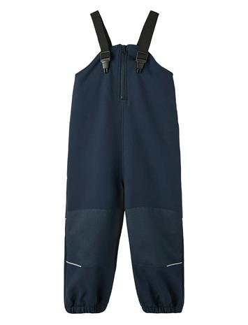 name it Nmnalfa08 Softshell Bib Pant Solid Fo - Navy - 110