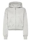 Weekday Cropped Boxy Zip Hoodie - Blue - XL