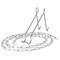 Petromax Tree Lantern Hanger, hopea – kuva 1