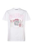 Ganni Cute Animals Cotton Jersey T-Shirt - White - L
