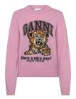 Ganni Wool Crewneck Sweater - Pink - L
