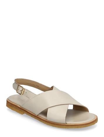 ANGULUS Sandals - Flat - Open Toe - Op Matalapohjaiset Sandaalit Cream ANGULUS