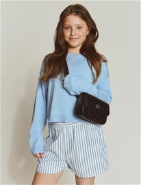 Rosemunde Kids Rkdenise Ls Short Boxy Pullover - Blue - 176